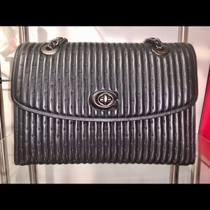 Coach Parker with rivets - Matte Black